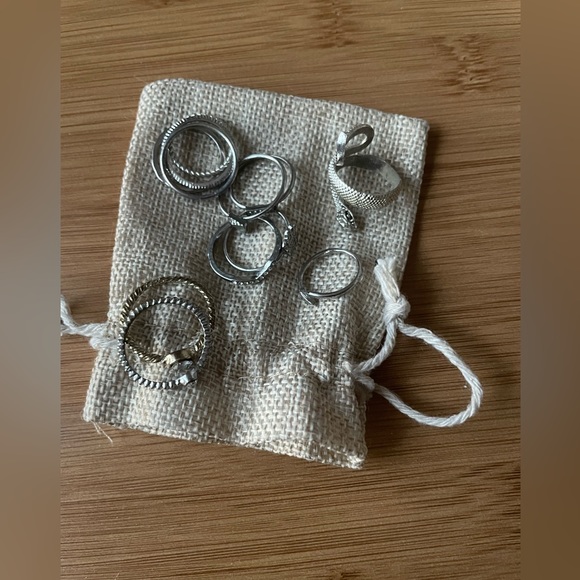 Silver tone/alloy LoT of 12 rings | really pretty 🤩 - Picture 10 of 13